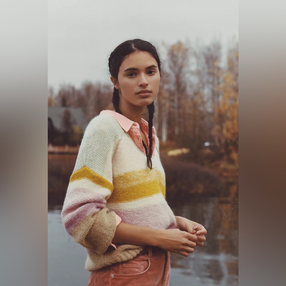 Anthropologie Theia V-Neck Sweater